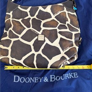 Dooney & Bourke Giraffe Print Shoulder Bag. New w/dust bag. First $50.